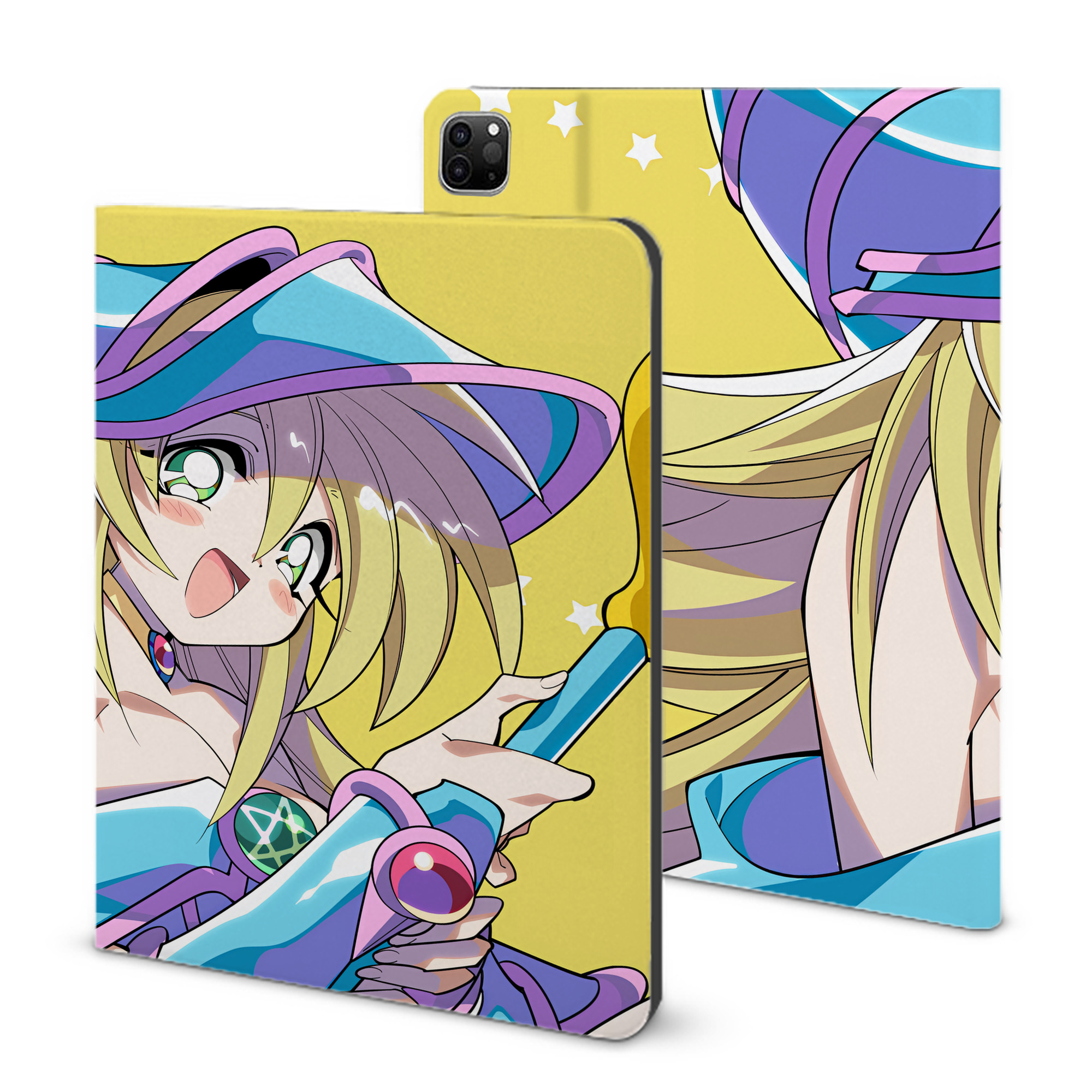 （画像用） 遊☆戯☆王 Yu-Gi-Oh! IPad ケース ブック型 PUレザー TPU 耐衝撃 軽量 薄型 ペン収納なし 全面保護 IPad 各モデル対応